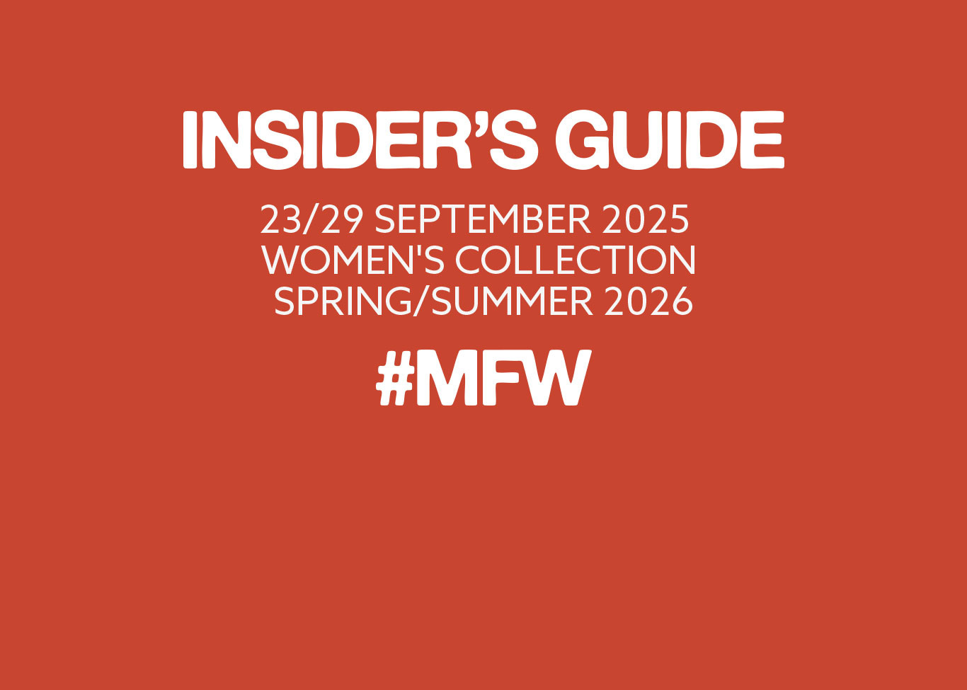 Insider's Guid spring/summer 2026